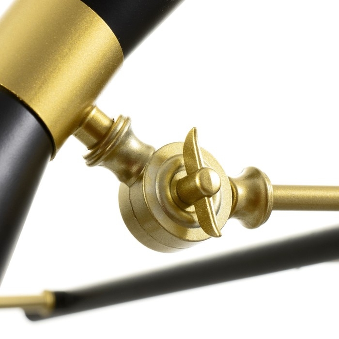 Люстра Люстра "Бьянка" 5хЕ14 40Вт 5хG4 20Вт черно-золотой 70х70х30 см BayerLux