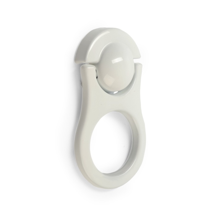 Ручка-кнопка CAPPIO OPENER, алюминий, цвет белый Ручка-кнопка CAPPIO OPENER, алюминий, цвет белый