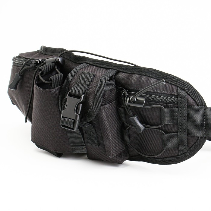 Сумка поясная Сумка поясная "Аdventure", с доп карманами, черная