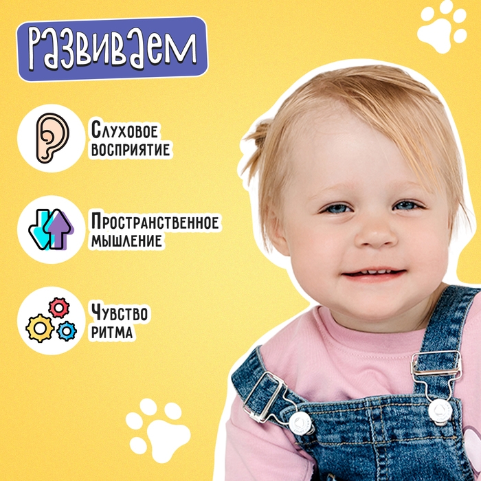 Развивающий набор «Звонкие зверушки», 3+