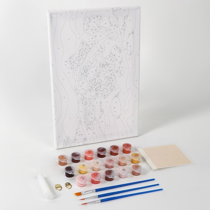 Картина по номерам с подрамником и поталью «Руки», 20 х 30 см Картина по номерам с подрамником и поталью «Руки», 20 х 30 см