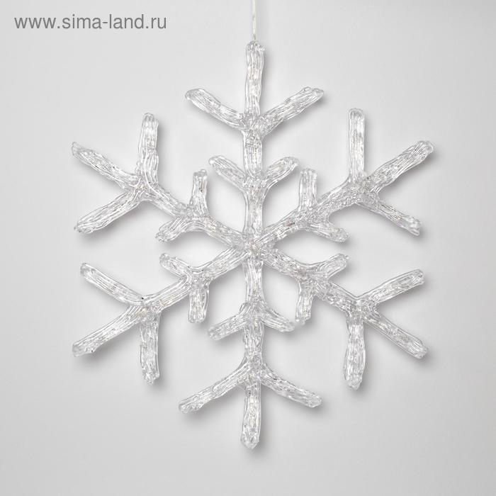 Светодиодная фигура «Снежинка» 39 см, акрил, 50 LED, 220 В, свечение синее Светодиодная фигура «Снежинка» 39 см, акрил, 50 LED, 220 В, свечение синее