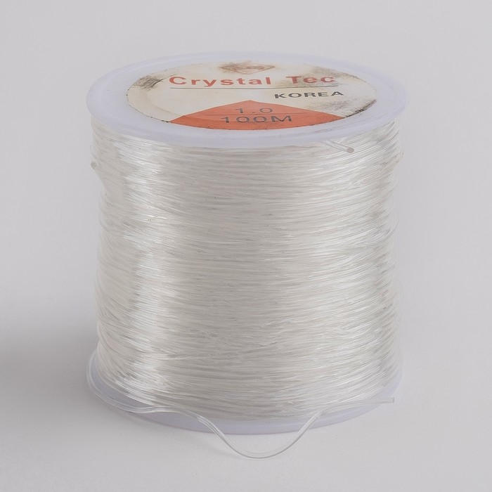 Нить силиконовая (резинка) d=1 мм, L=100 м, прозрачная Нить силиконовая (резинка) d=1 мм, L=100 м, прозрачная