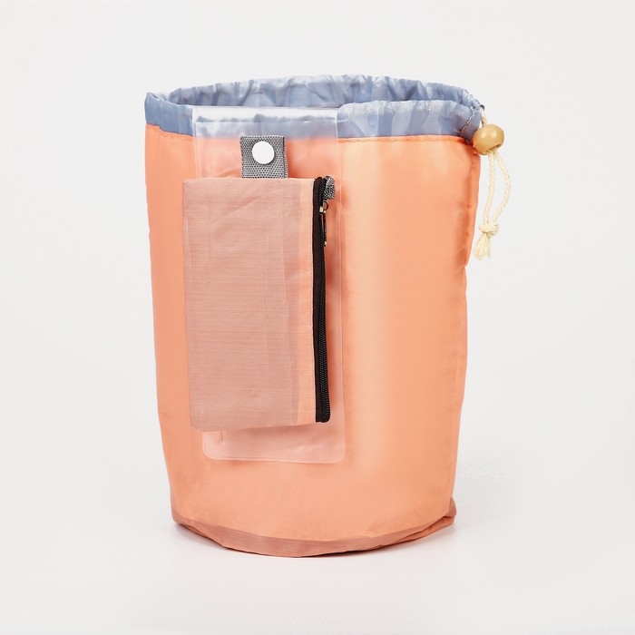 Косметичка на шнурке, с кошельком, цвет розовый Косметичка на шнурке, с кошельком, цвет розовый