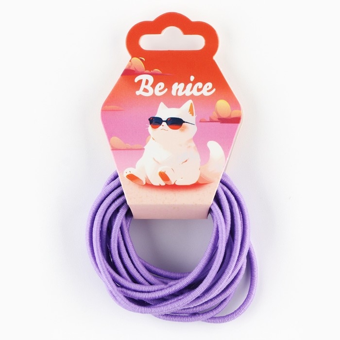 Резинки для волос «Be nice» 18 шт., диам. 4 см Резинки для волос «Be nice» 18 шт., диам. 4 см
