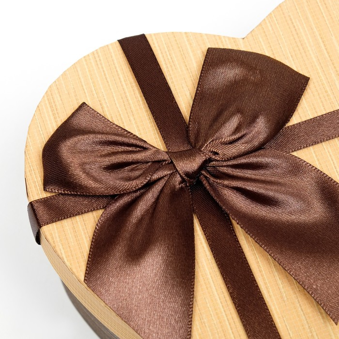 Набор коробок 3 в 1 «Сердце», с бантом, коричневый, 22 х 20 х 9 - 16 х 14 х 6 см Набор коробок 3 в 1 «Сердце», с бантом, коричневый, 22 х 20 х 9 - 16 х 14 х 6 см