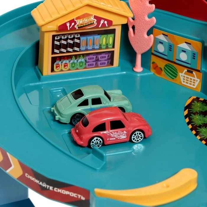 Автотрек «Виражи», световые и звуковые эффекты, работает от батареек Автотрек «Виражи», световые и звуковые эффекты, работает от батареек