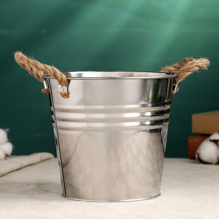 Кашпо  Кашпо "Ведерко Элла" высокое, 15х11,5х14см