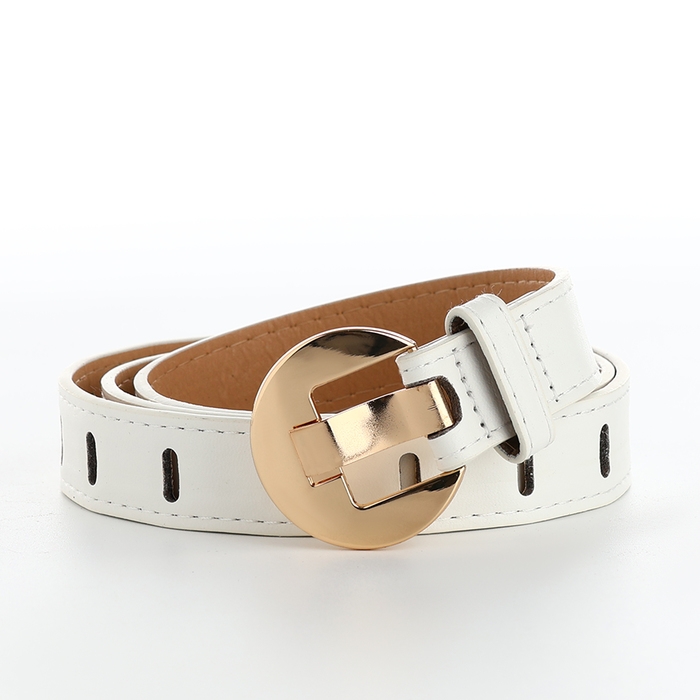 Ремень женский, ширина 2,5 см, пряжка металл, цвет белый Ремень женский, ширина 2,5 см, пряжка металл, цвет белый