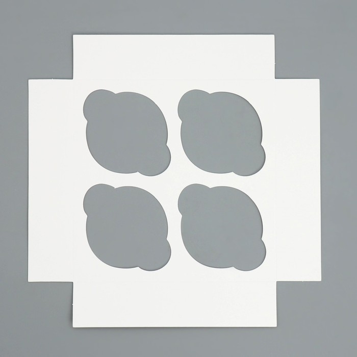 Коробка для капкейков складная с двусторонним нанесением «Новогоднее чудо», 16 х 16 х 10 см, Новый год Коробка для капкейков складная с двусторонним нанесением «Новогоднее чудо», 16 х 16 х 10 см, Новый год