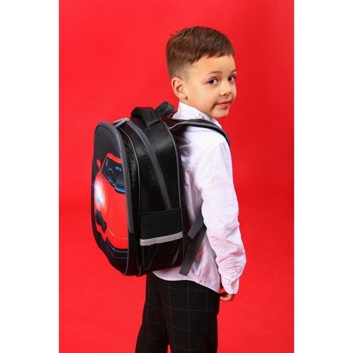 Рюкзак каркасный школьный Calligrata Рюкзак каркасный школьный Calligrata "Красная тачка", 39 х 30 х 14 см