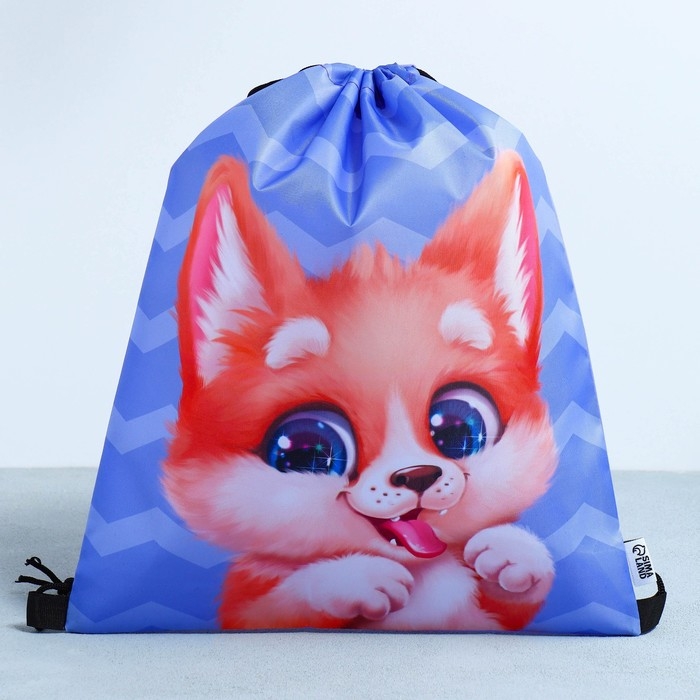 Мешок для обуви «Очаровательный щенок» болоньевый материал, 30 х 40 см Мешок для обуви «Очаровательный щенок» болоньевый материал, 30 х 40 см