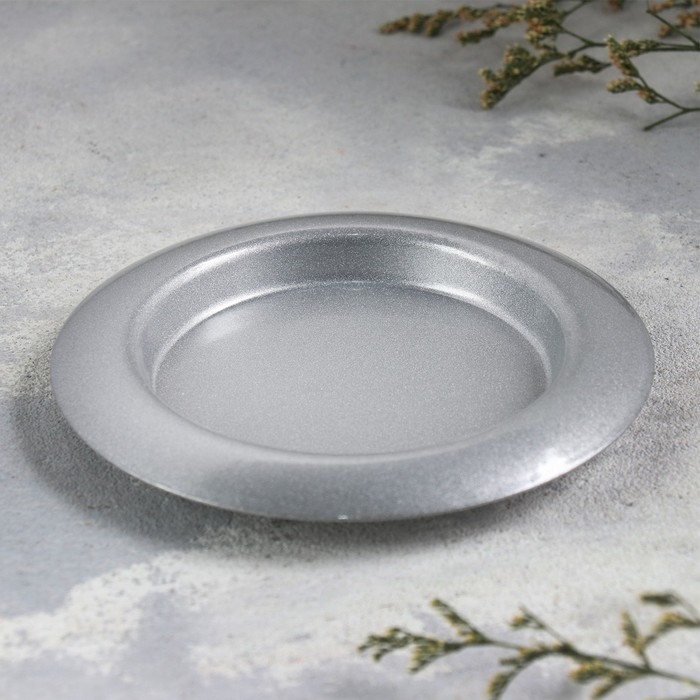 Подсвечник Подсвечник "Чашка 110" металл на одну свечу, 11х11 см, серебро