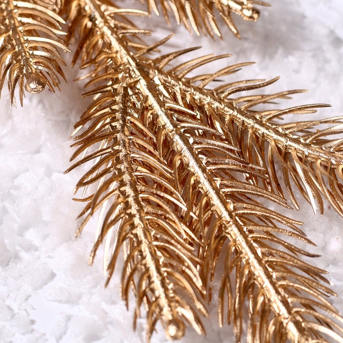 Декор «Веточка ели золотистая» Декор «Веточка ели золотистая»