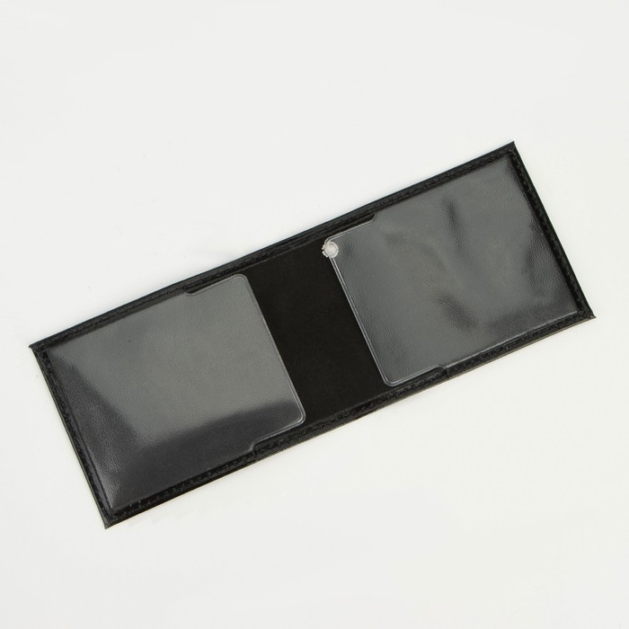 Обложка для удостоверения «Пропуск», цвет чёрный Обложка для удостоверения «Пропуск», цвет чёрный