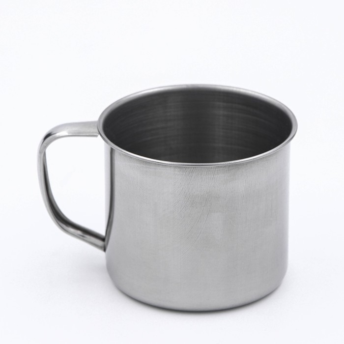 Кружка из нержавеющей стали «Мэйли», 350 мл, d=8,5 см, цвет хромированный Кружка из нержавеющей стали «Мэйли», 350 мл, d=8,5 см, цвет хромированный