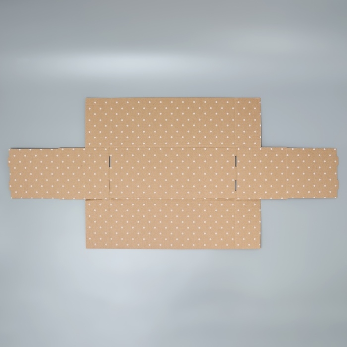 Коробка подарочная складная с PVC-окном, упаковка, «Горох », 14 х 35 х 14 см