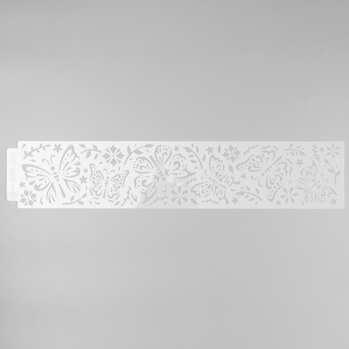 Трафарет бордюрный пластик "Бабочки" 60х12 см