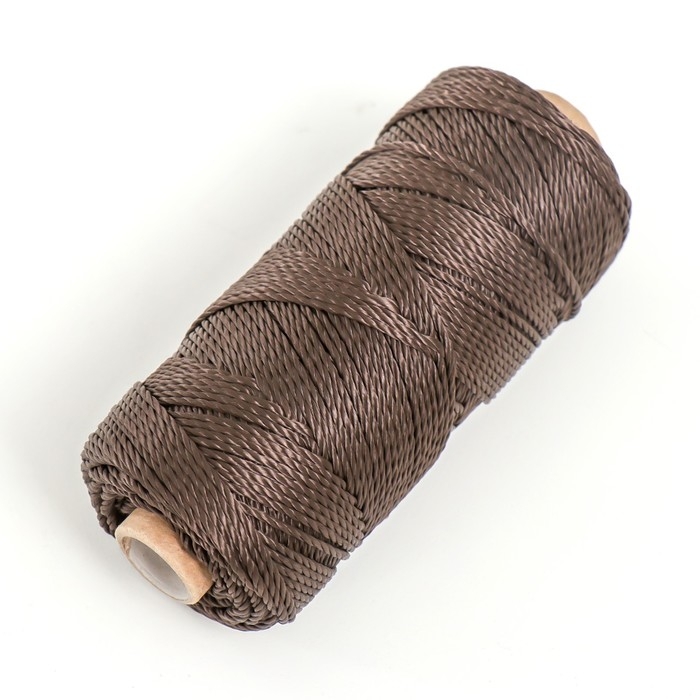 Нить кручёная 3-х прядная полипропиленовая, d=1.1 мм 100 м (кофе) Нить кручёная 3-х прядная полипропиленовая, d=1.1 мм 100 м (кофе)