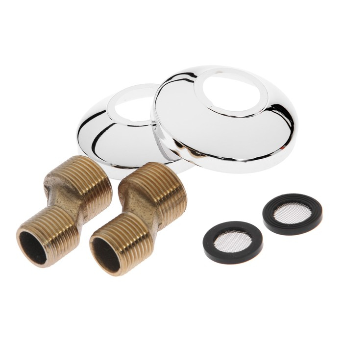 Смеситель для ванны Accoona A6482K, двухрычажный, зеленый/хром