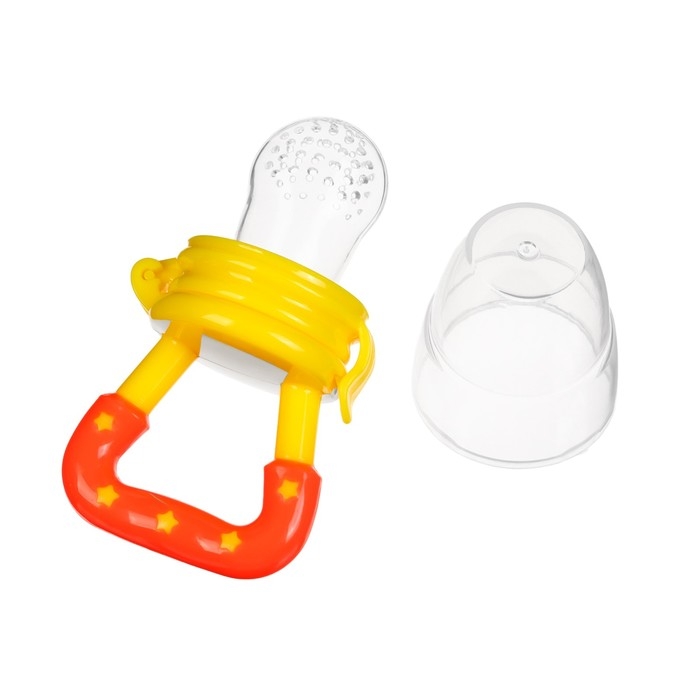 Ниблер для прикорма, с силиконовой сеточкой, цвет желтый Ниблер для прикорма, с силиконовой сеточкой, цвет желтый