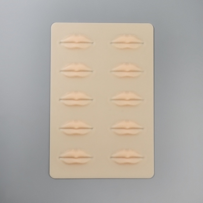 Искусственная кожа для тату и татуажа губ, 24,5 × 15 см, цвет бежевый Искусственная кожа для тату и татуажа губ, 24,5 × 15 см, цвет бежевый