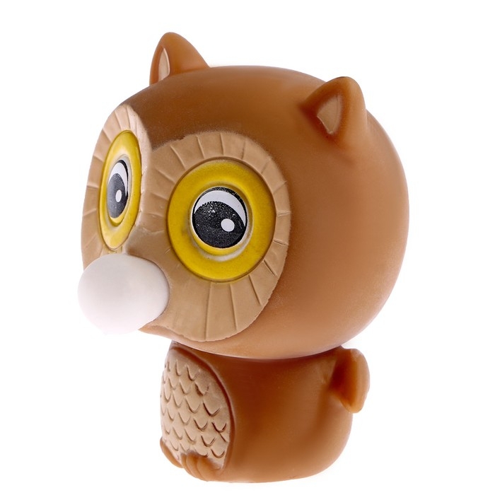 Мялка «Совушка» надувает шарик Мялка «Совушка» надувает шарик