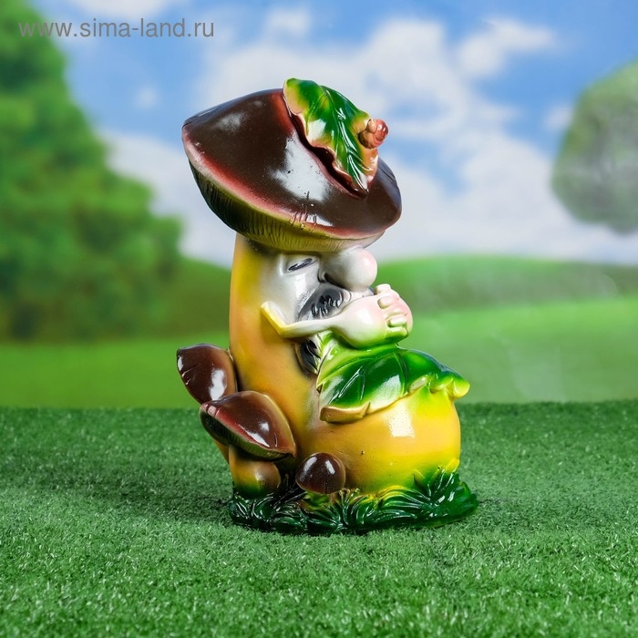Садовая фигура  Садовая фигура "Боровик спящий" 14х16х26см