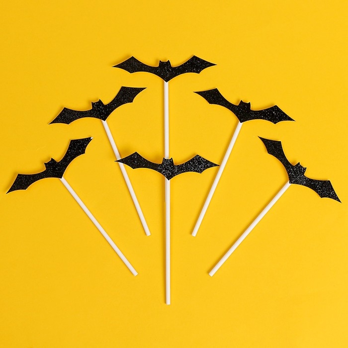 Набор топперов &laquo;Летучая мышь&raquo;, в наборе 6 шт.