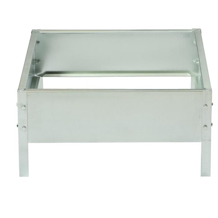 Клумба оцинкованная, 50 × 50 × 15 см, «Квадро», Greengo Клумба оцинкованная, 50 × 50 × 15 см, «Квадро», Greengo