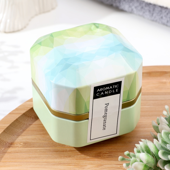 Свеча ароматическая в банке  Свеча ароматическая в банке "Aromatic Candle", гранат, малая