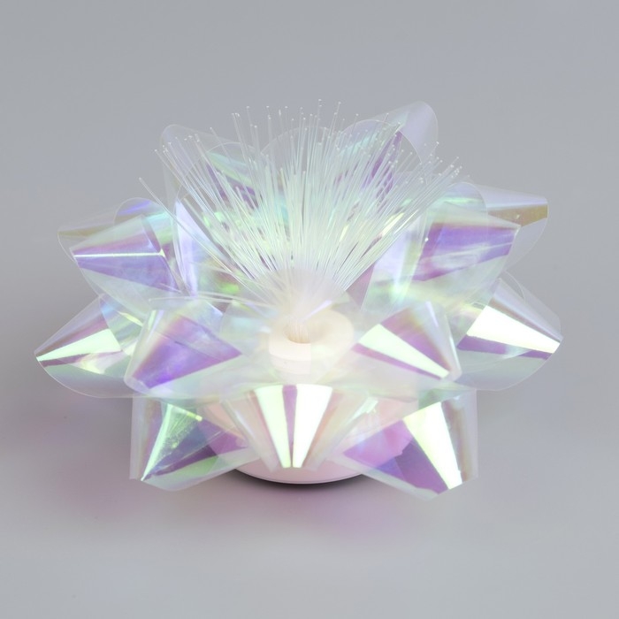 Светодиодная игрушка «Бант-звезда» 9 × 6 × 9 см, батарейки LR44х3 (в комплекте), свечение мульти, перламутровая Светодиодная игрушка «Бант-звезда» 9 × 6 × 9 см, батарейки LR44х3 (в комплекте), свечение мульти, перламутровая