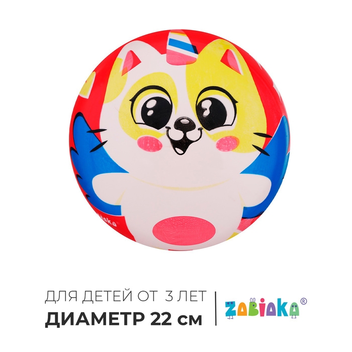 Мяч детский ZABIAKA «Котик», d=22 см Мяч детский ZABIAKA «Котик», d=22 см