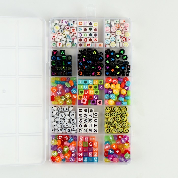 Набор для создания украшений, 15 видов бусин Набор для создания украшений, 15 видов бусин