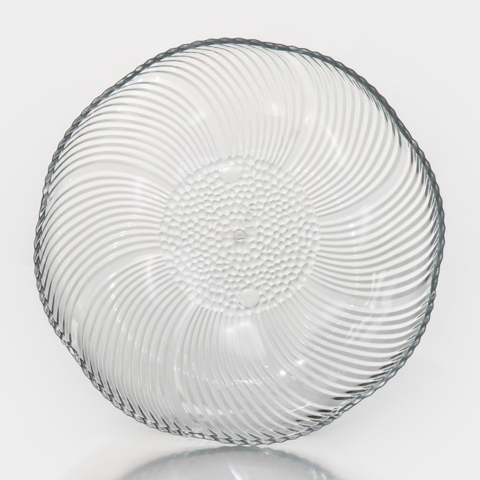 Блюдо Доляна «Лёгкость», d=23,5 см, цвет прозрачный Блюдо Доляна «Лёгкость», d=23,5 см, цвет прозрачный