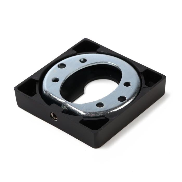 Накладка на цилиндровый механизм LOCKLAND, квадратная, цвет черный, комплект