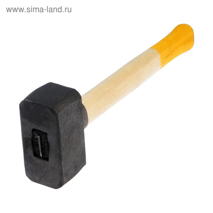 Кувалда кованая ЛОМ, 3 кг, деревянная рукоятка Кувалда кованая ЛОМ, 3 кг, деревянная рукоятка