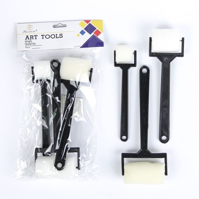 Набор роликов поролоновых, 3 штуки (6 см, 4 см 2,5 см) Набор роликов поролоновых, 3 штуки (6 см, 4 см 2,5 см)