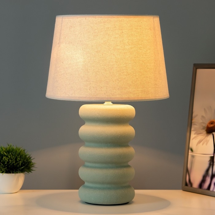 Настольная лампа Настольная лампа "Беатриса" Е27 40Вт зеленый 30х30х41,5см RISALUX