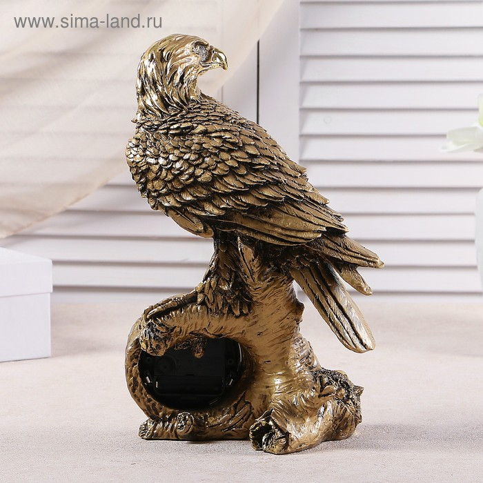 Часы настольные интерьерные каминные Часы настольные интерьерные каминные "Орел", h-31 см, d-7 см 3940762