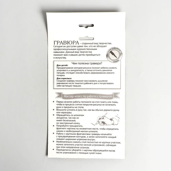 Гравюра «Щенок с ботинком» с металлическим эффектом «серебро» А5