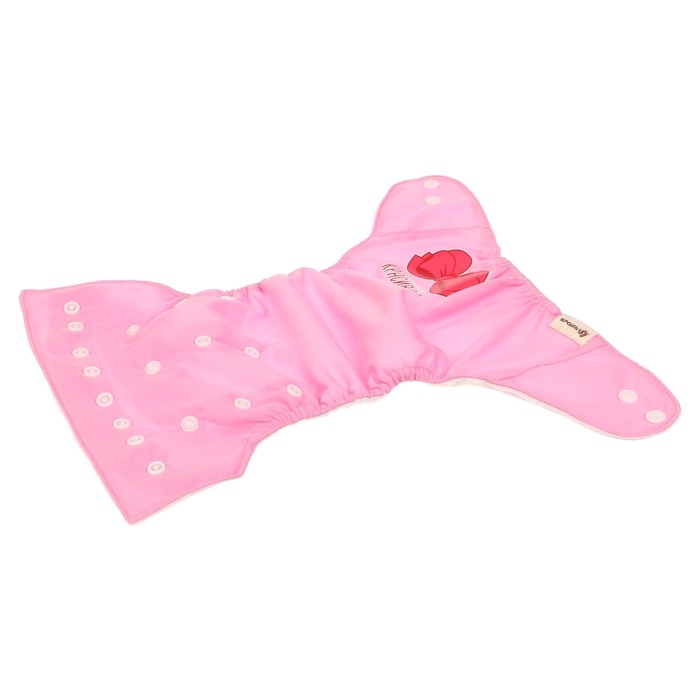Многоразовый подгузник «Самая красивая», 3-15 кг, цвет розовый, Крошка Я Многоразовый подгузник «Самая красивая», 3-15 кг, цвет розовый, Крошка Я