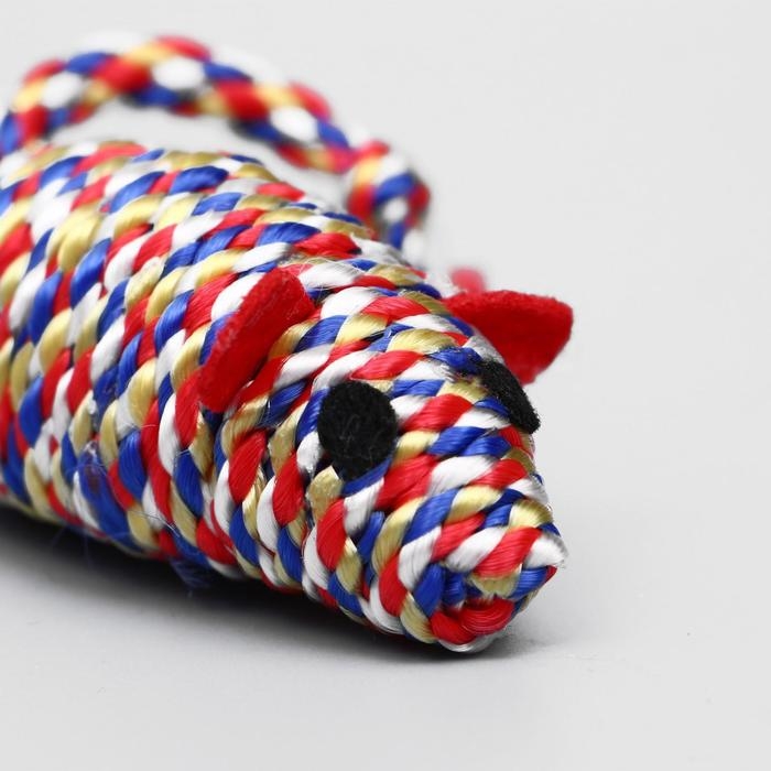 Мышь-погремушка радужная, 7 см, микс цветов Мышь-погремушка радужная, 7 см, микс цветов