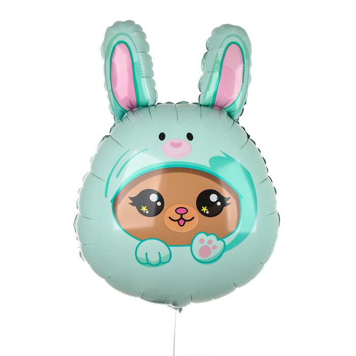 Воздушный шар фольгированный 31 Воздушный шар фольгированный 31" «Мишка в зайке», набор 50 шт.