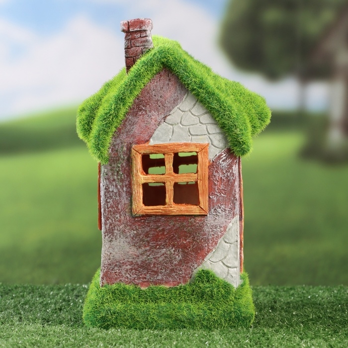 Садовый фонарь  Садовый фонарь "Домик Хоббита" 16х10х22см