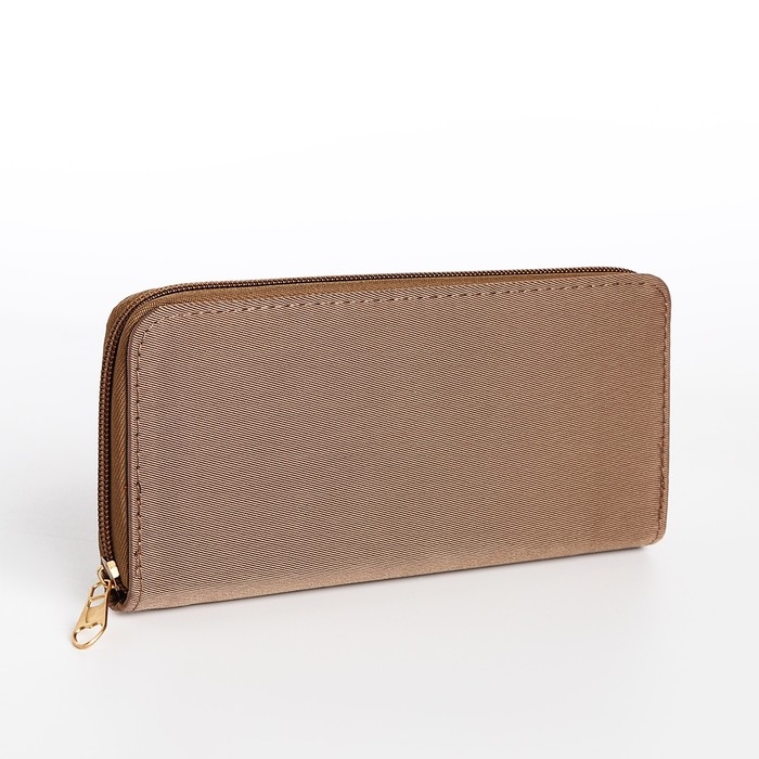 Кошелёк женский на молнии, цвет бежевый Кошелёк женский на молнии, цвет бежевый