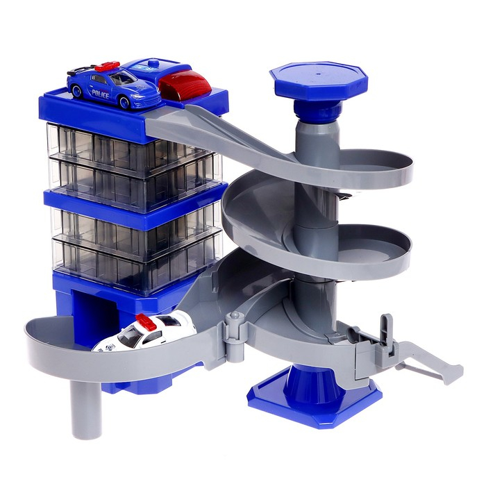 Парковка «Полицейский участок», с 2 машинками, свет и звук Парковка «Полицейский участок», с 2 машинками, свет и звук