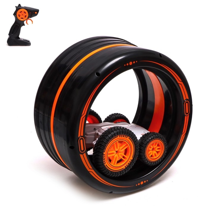 Перевёртыш радиоуправляемый «Вращение», работает от аккумулятора, цвет белый Перевёртыш радиоуправляемый «Вращение», работает от аккумулятора, цвет белый