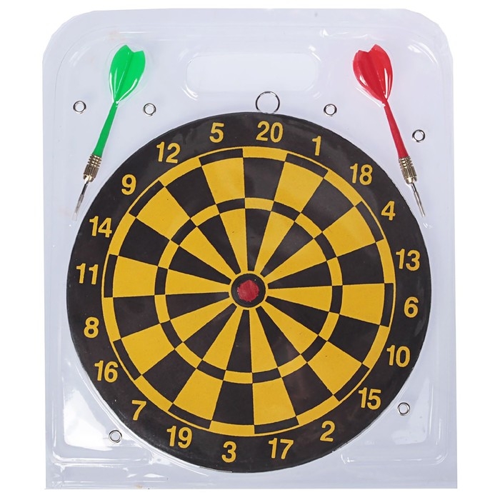 Дартс, мишень диаметром 22 см, 2 дротика Дартс, мишень диаметром 22 см, 2 дротика