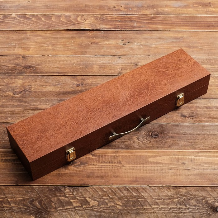 Набор с шампурами  Набор с шампурами "Горный дух" кейс, шампуры, два ножа